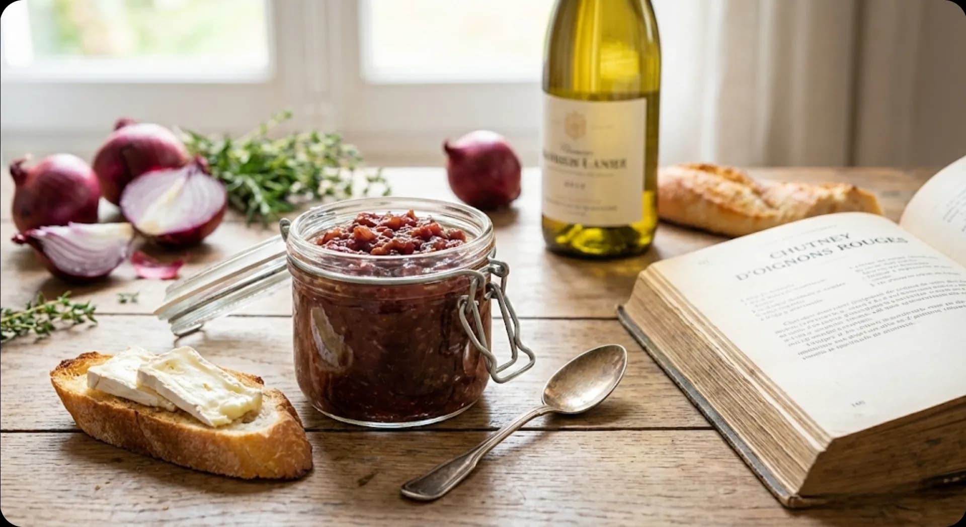 Chutney d'oignons rouges