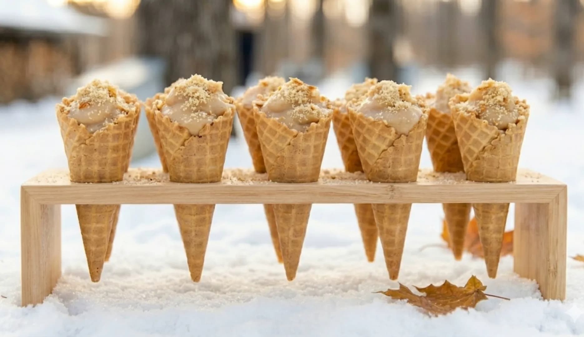 Mini cornets au sucre