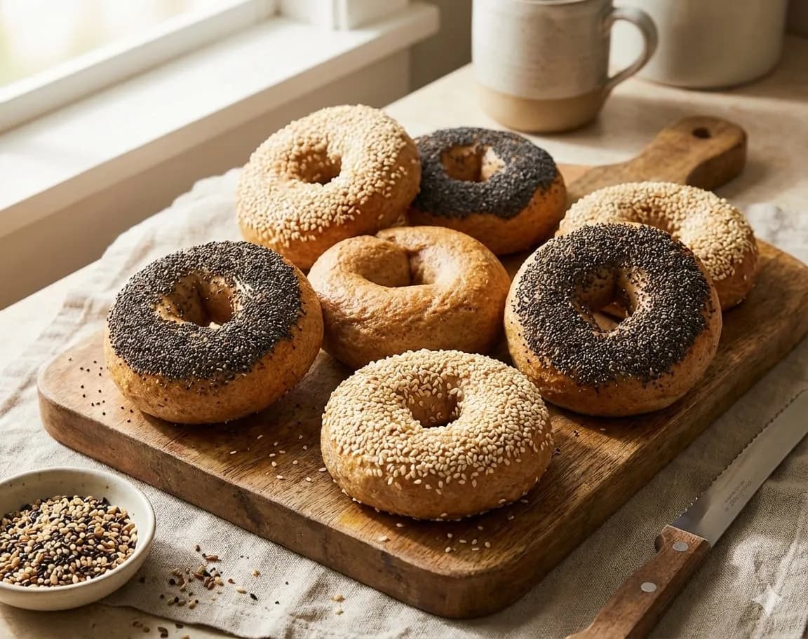 Bagels maison au blé entier