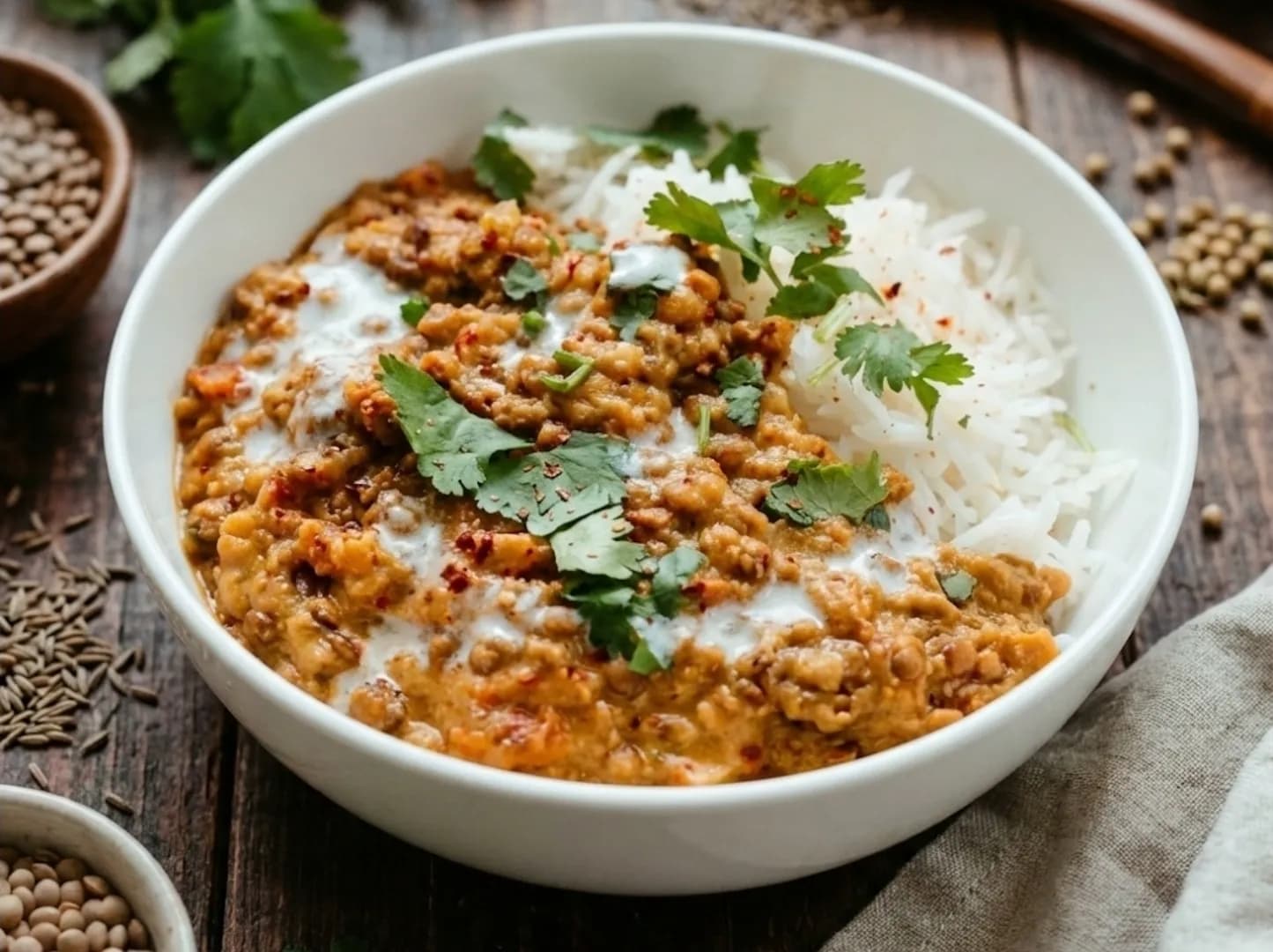Curry masala de lentilles