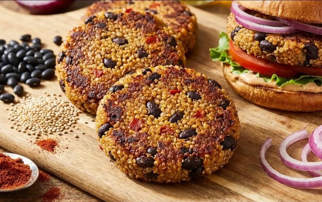 Végé burger aux haricots noirs